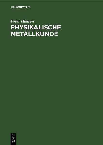 Produktbild: Physikalische Metallkunde