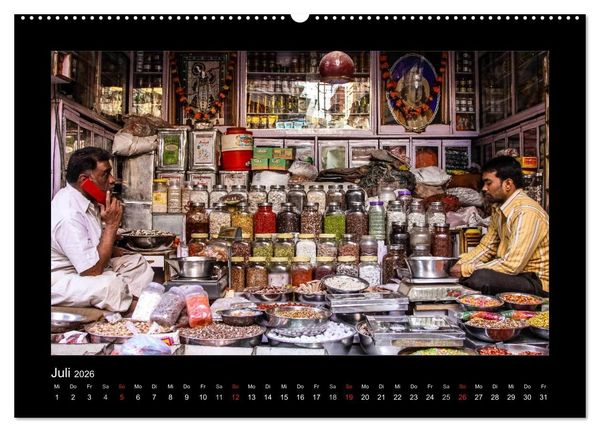 Produktbild: Willkommen in Indien 2026 (Wandkalender 2026 DIN A2 quer), CALVENDO Monatskalender