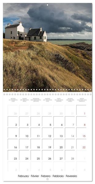 Produktbild: Bretagne Paysages c&ocirc;tiers (Calendrier mural carr&eacute; 2026 30x30 cm) Calendrier double avec une page pour vos prises de notes