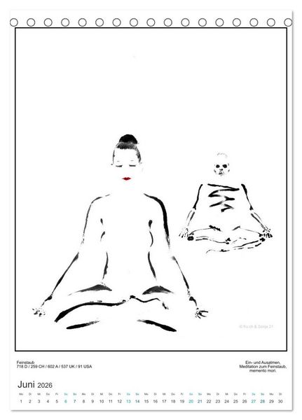 Produktbild: Totentanz Damenwahl Haiku Zenga Photo (Tischkalender 2026 DIN A5 hoch), CALVENDO Monatskalender