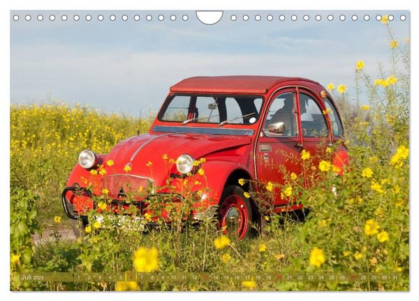 Produktbild: Citro&euml;n 2CV - Ente rot (Wandkalender 2025 DIN A4 quer), CALVENDO Monatskalender