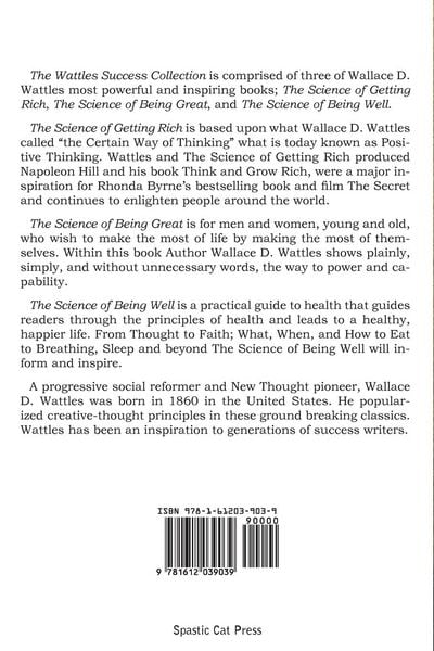 Produktbild: The Science of Wallace D. Wattles, The Science of Getting Rich, The Science of Being Great, The Science of Being Well