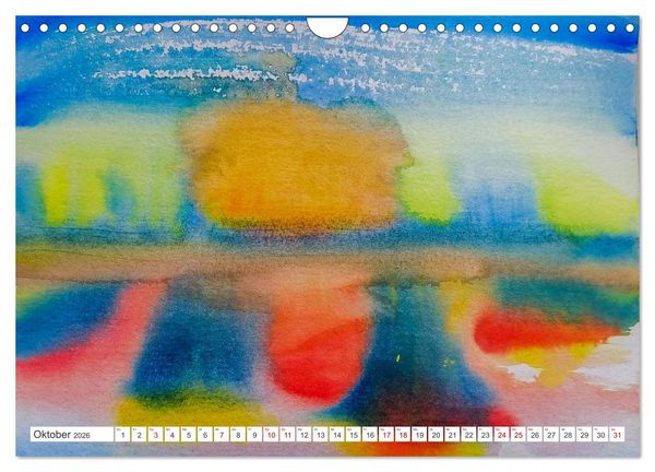 Produktbild: Roland Reiff Aquarelle Himmelslanschaften (Wandkalender 2026 DIN A4 quer), CALVENDO Monatskalender