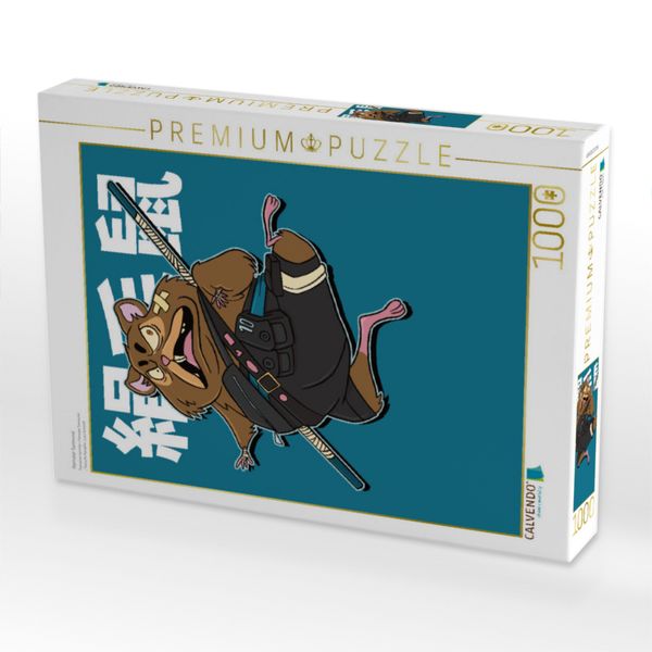 Produktbild: CALVENDO Puzzle Hamster Samourai | 1000 Teile Lege-Gr&ouml;&szlig;e 64x48cm Foto-Puzzle f&uuml;r gl&uuml;ckliche Stunden