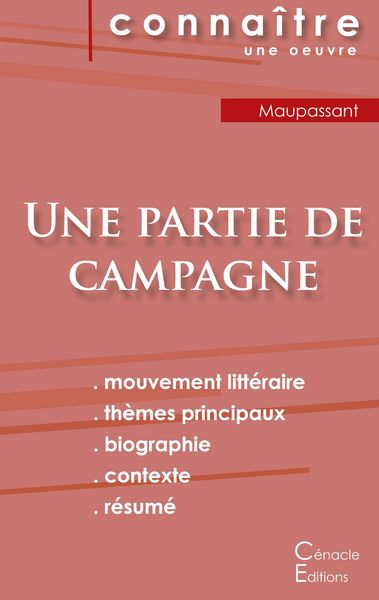 Produktbild: Fiche de lecture Une partie de campagne de Guy de Maupassant (Analyse litt&eacute;raire de r&eacute;f&eacute;rence et r&eacute;sum&eacute; complet)