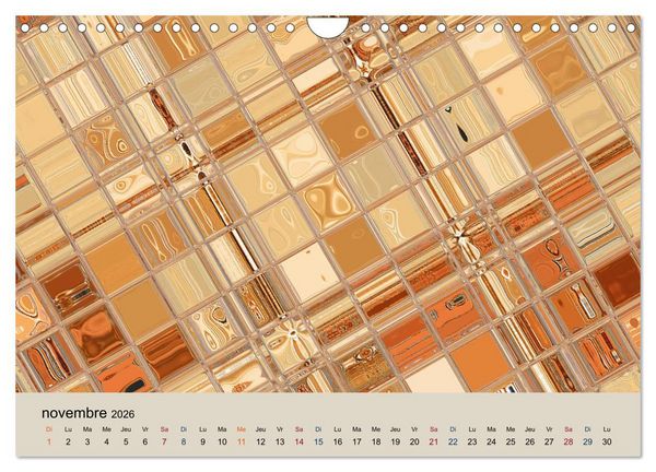 Produktbild: Art nuances de brun (Calendrier mural 2026 DIN A4 vertical), CALVENDO calendrier mensuel