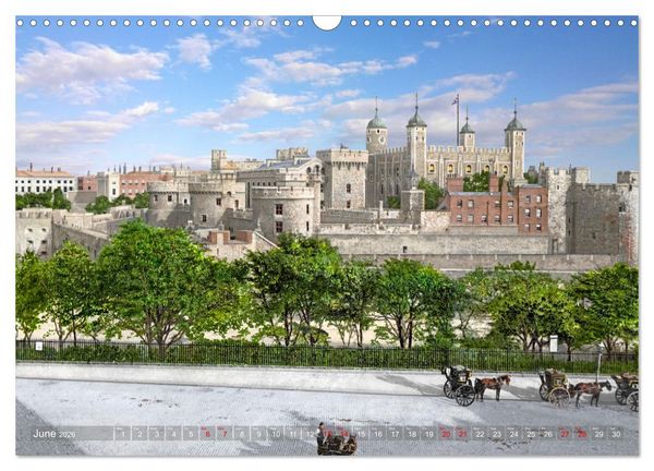 Produktbild: London around 1890-1900 - photos restored and colourised (Wall Calendar 2026 DIN A3 landscape), CALVENDO 12 Month Wall Calendar