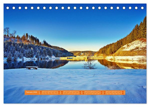 Produktbild: Unique Thuringian Forest (Desk Calendar 2026 DIN A5 landscape), CALVENDO 12 Month DeskCalendar