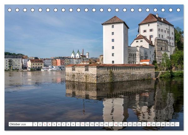 Produktbild: Deutschlands sch&ouml;nste Altst&auml;dte - Bayern (Tischkalender 2026 DIN A5 quer), CALVENDO Monatskalender