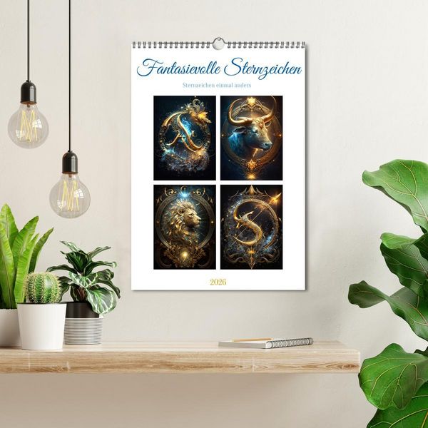 Produktbild: Fantasievolle Sternzeichen (Wandkalender 2026 DIN A3 hoch), CALVENDO Monatskalender