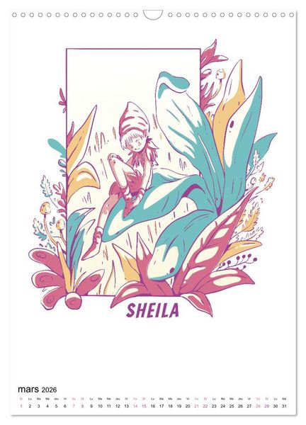 Produktbild: Monde enchant&eacute; de fleurs (Calendrier mural 2026 DIN A3 horizontal), CALVENDO calendrier mensuel