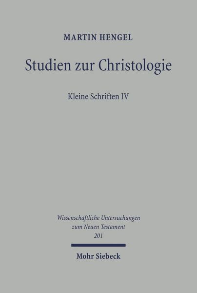 Produktbild: Studien zur Christologie