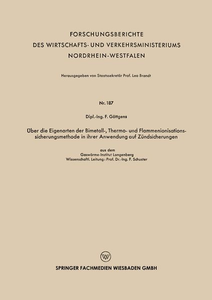 Produktbild: &Uuml;ber die Eigenarten der Bimetall-, Thermo- und Flammenionisationssicherungsmethode in ihrer Anwendung auf Z&uuml;ndsicherungen