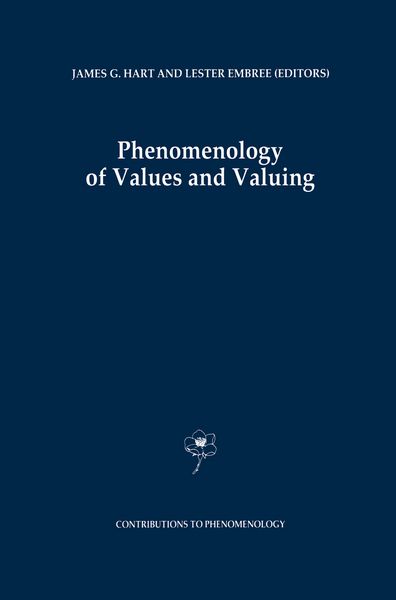Produktbild: Phenomenology of Values and Valuing
