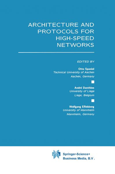 Produktbild: Architecture and Protocols for High-Speed Networks