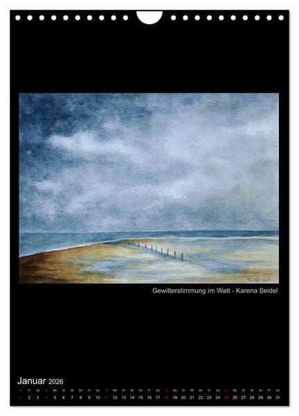 Produktbild: Kunstkalender der Moerser Palette e.V. (Wandkalender 2026 DIN A4 hoch), CALVENDO Monatskalender
