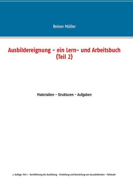 Produktbild: Ausbildereignung - ein Lern- und Arbeitsbuch (Teil 2)