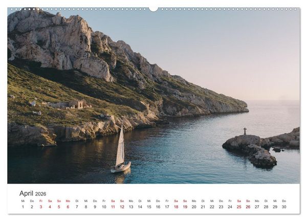 Produktbild: Segeln - Kurs aufs offene Meer. (hochwertiger Premium Wandkalender 2026 DIN A2 quer), Kunstdruck in Hochglanz