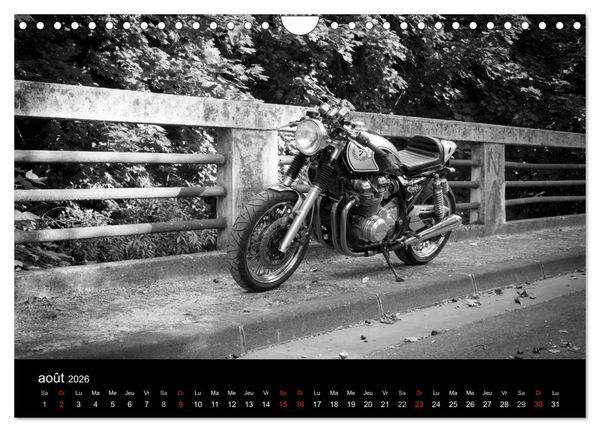 Produktbild: Une moto de caract&egrave;re (Calendrier mural 2026 DIN A4 vertical), CALVENDO calendrier mensuel