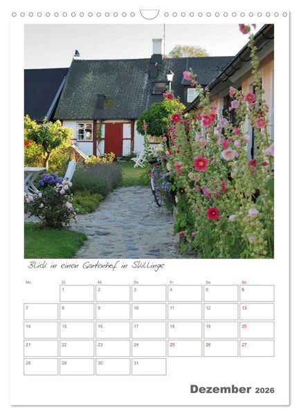 Produktbild: G&auml;rten in Schweden (Wandkalender 2026 DIN A3 hoch), CALVENDO Monatskalender