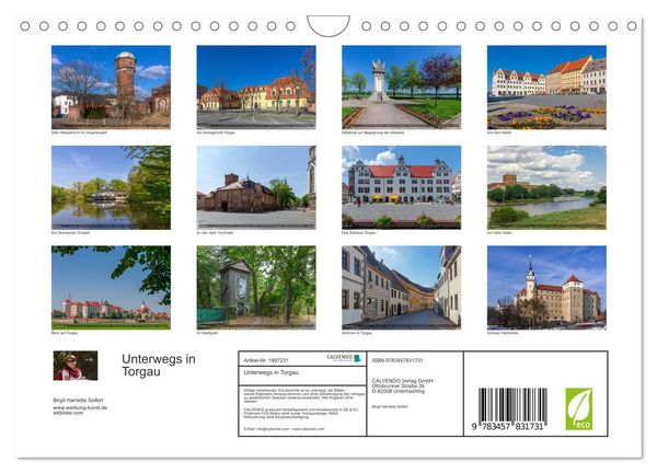 Produktbild: Unterwegs in Torgau (Wandkalender 2026 DIN A4 quer), CALVENDO Monatskalender