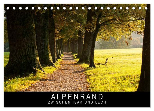 Produktbild: Alpenrand zwischen Isar und Lech (Tischkalender 2026 DIN A5 quer), CALVENDO Monatskalender