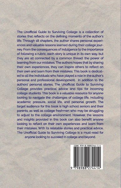 Produktbild: The Unofficial Guide to Surviving College
