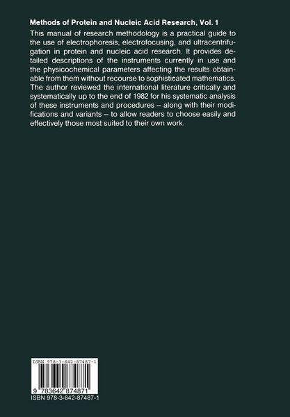 Produktbild: Methods of Protein and Nucleic Acid Research