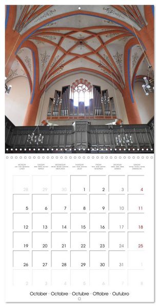 Produktbild: Fantastic German Church Organs (Wall Calendar 2026 12 &times; 12 Inch) CALVENDO 12 Month Wall Calendar