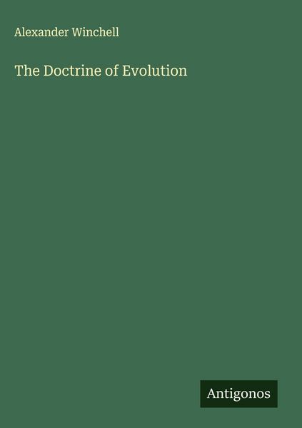 Produktbild: The Doctrine of Evolution
