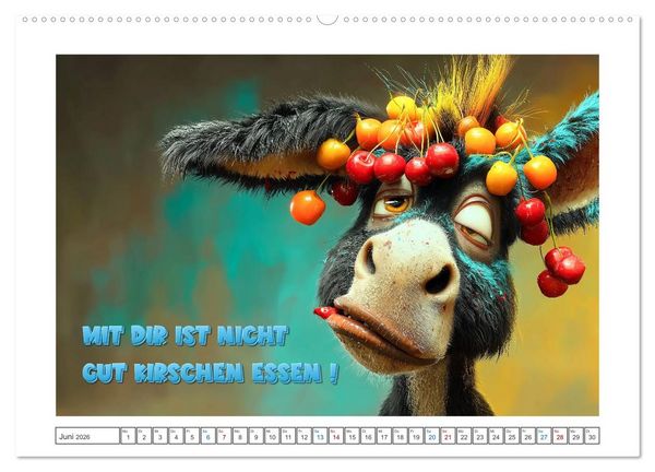 Produktbild: Tierisch gute Redensarten (Wandkalender 2026 DIN A2 quer), CALVENDO Monatskalender
