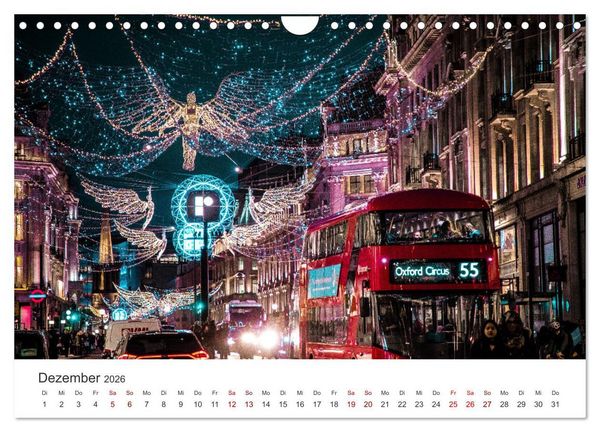 Produktbild: London - Die faszinierende Hauptstadt Englands. (Wandkalender 2026 DIN A4 quer), CALVENDO Monatskalender