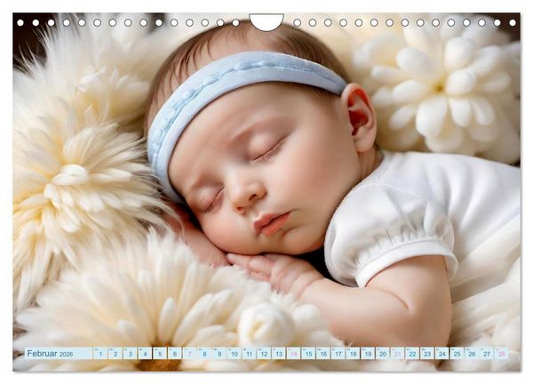 Produktbild: Schlummernde Babys (Wandkalender 2026 DIN A4 quer), CALVENDO Monatskalender