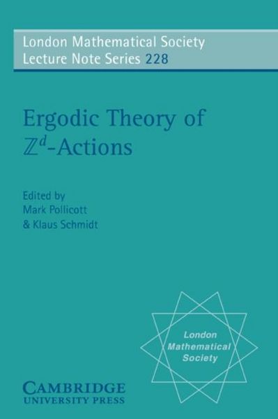 Produktbild: Ergodic Theory and Zd Actions