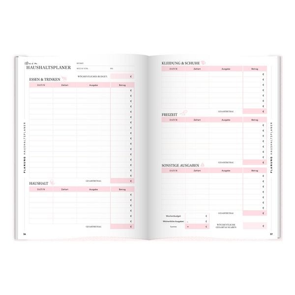 Produktbild: Women save Money | Haushalts- und Finanzplaner f&uuml;r Frauen inkl. Spar-Tipps und Spar Challenge f&uuml;r Einnahmen und Ausgaben | Rosa Budgetplaner f&uuml;r 1 Jahr