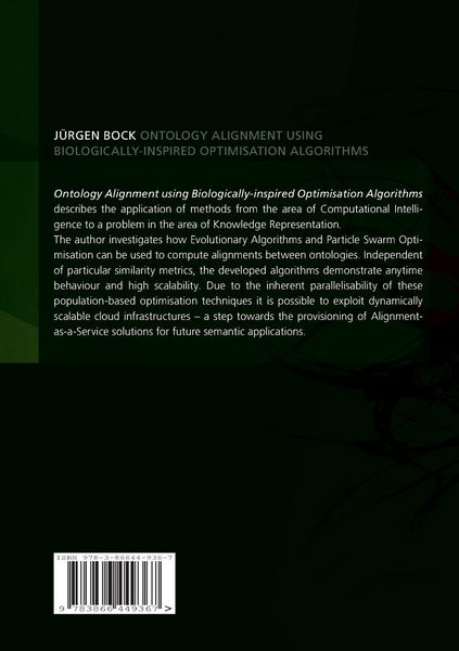 Produktbild: Ontology Alignment using Biologically-inspired Optimisation Algorithms