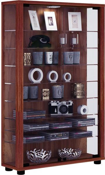 Produktbild: Holz Glas Stand Vitrine Sammelvitrine Lumo Mini
