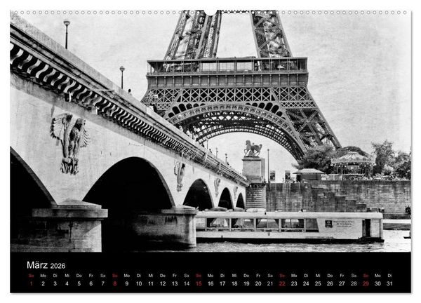 Produktbild: Streifzug durch Paris (Wandkalender 2026 DIN A2 quer), CALVENDO Monatskalender