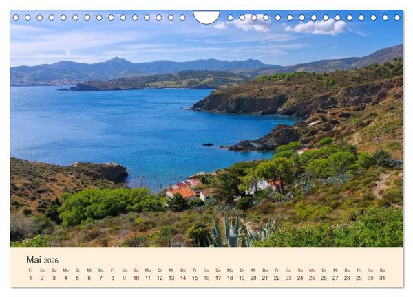 Produktbild: Cote Vermeille - Wo die Pyren&auml;en das Meer k&uuml;ssen (Wandkalender 2026 DIN A4 quer), CALVENDO Monatskalender