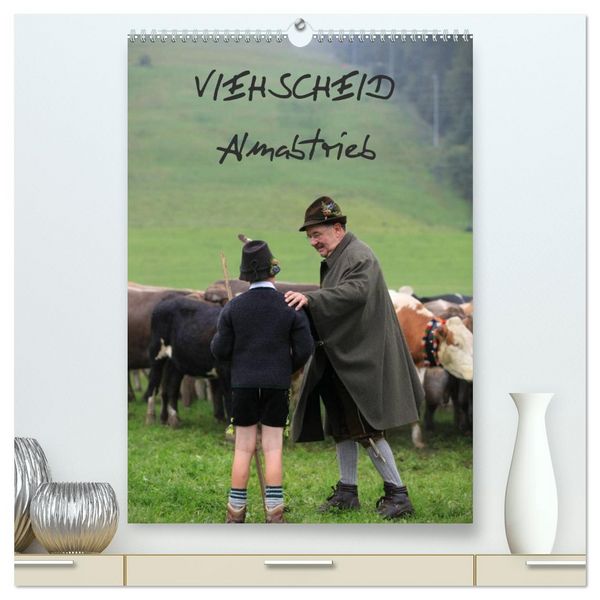 Produktbild: Viehscheid Almabtrieb (hochwertiger Premium Wandkalender 2026 DIN A2 hoch), Kunstdruck in Hochglanz
