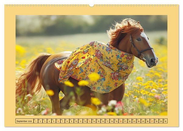 Produktbild: Pferde-Fashion. Modische Highlights auf Hufen (Wandkalender 2026 DIN A2 quer), CALVENDO Monatskalender