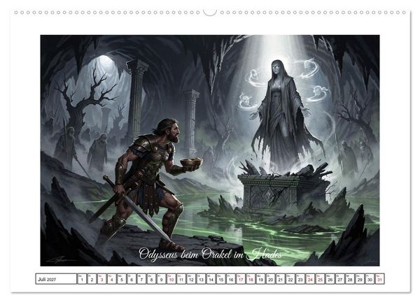 Produktbild: Die Irrfahrten des Odysseus (hochwertiger Premium Wandkalender 2027 DIN A2 quer), Kunstdruck in Hochglanz