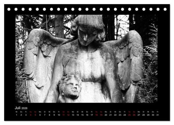 Produktbild: Die Engel von Melaten (Tischkalender 2026 DIN A5 quer), CALVENDO Monatskalender