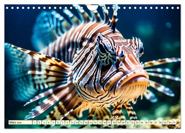 Produktbild: Faszinierende Fische (Wandkalender 2026 DIN A4 quer), CALVENDO Monatskalender
