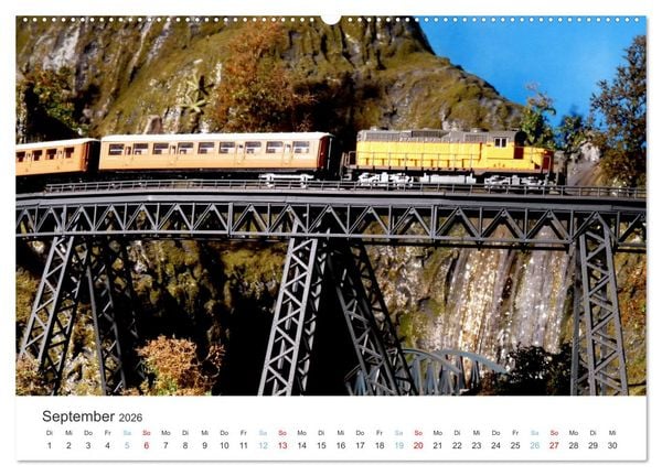 Produktbild: Modellbahnen aus aller Welt - H0, N, Z (Wandkalender 2026 DIN A2 quer), CALVENDO Monatskalender