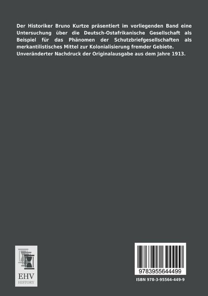 Produktbild: Die Deutsch-Ostafrikanische Gesellschaft