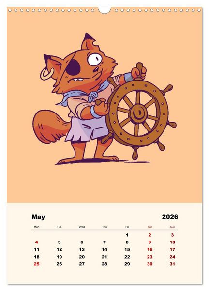 Produktbild: The Funny Pirates (Wall Calendar 2026 DIN A3 portrait), CALVENDO 12 Month Wall Calendar