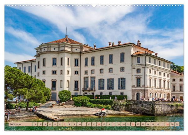 Produktbild: Italiens romantische Seen (hochwertiger Premium Wandkalender 2026 DIN A2 quer), Kunstdruck in Hochglanz