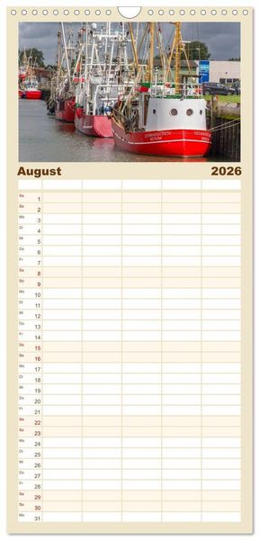 Produktbild: Familienplaner 2026 - B&uuml;sumer Impressionen mit 5 Spalten (Wandkalender, 21 x 45 cm) CALVENDO