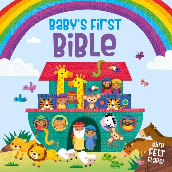 Produktbild: Baby's First Bible, Board Book with Felt Lift-The-Flaps, for Christmas, Easter, Baby Dedications